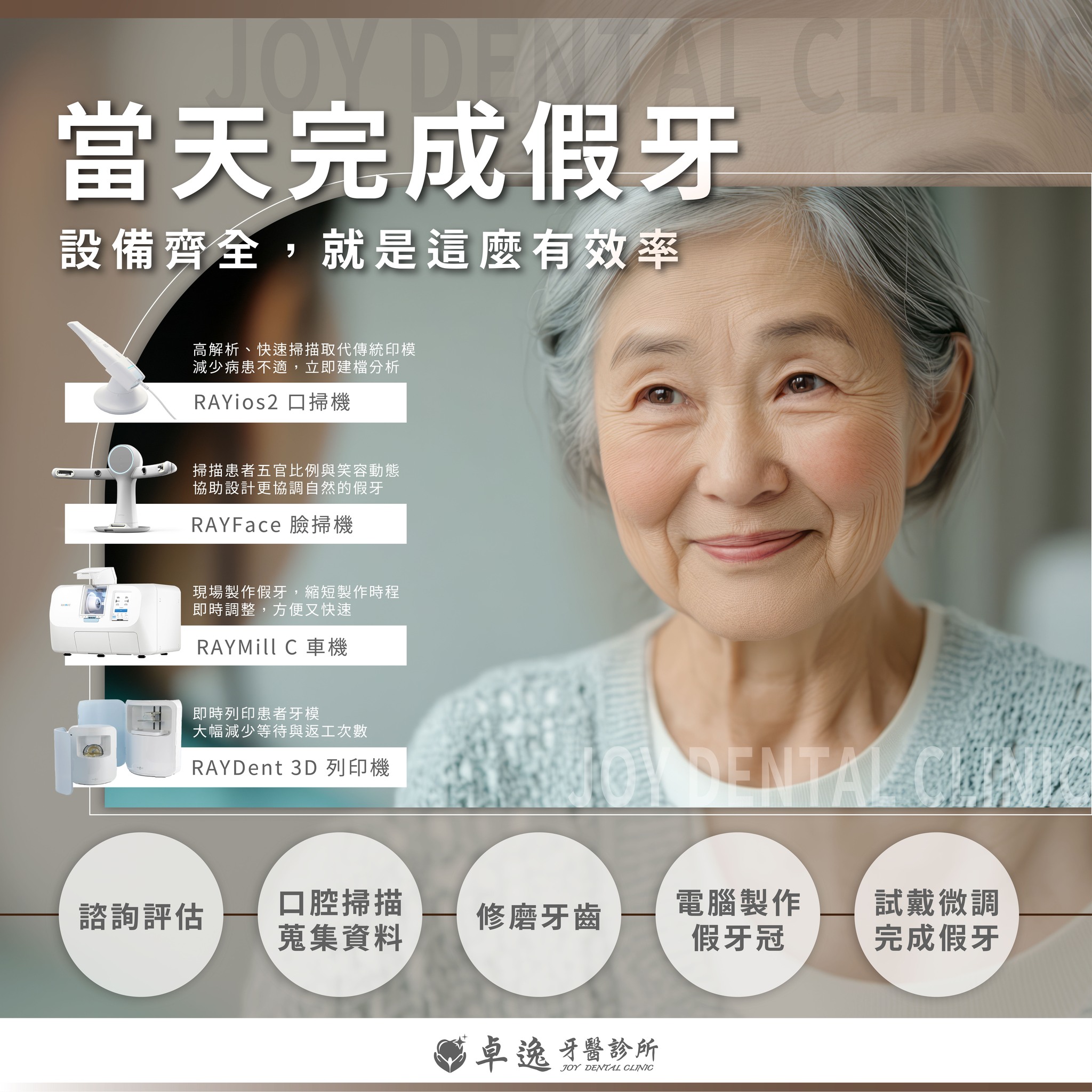 早上斷了一顆牙，下午就能笑著出門